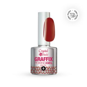 Crystal Nails Graffix Poking Gel - 08 Ruby 4ml TF