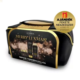   Luxoya REPAIR Karácsonyi Ajándékcsomag + Ajándék Fekete Neszesszer (száraz és sérült hajra)