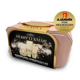   Luxoya SuperBlond Karácsonyi Ajándékcsomag + Ajándék Pink Neszesszer (festett szőke hajra)