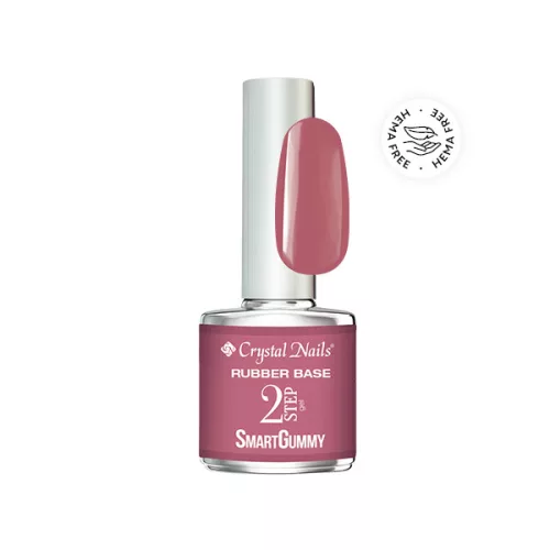 Crystal Nails TPO FREE 2S SmartGummy HEMA Free Rubber base gel - Nr37 Burnt Sienna 8ml