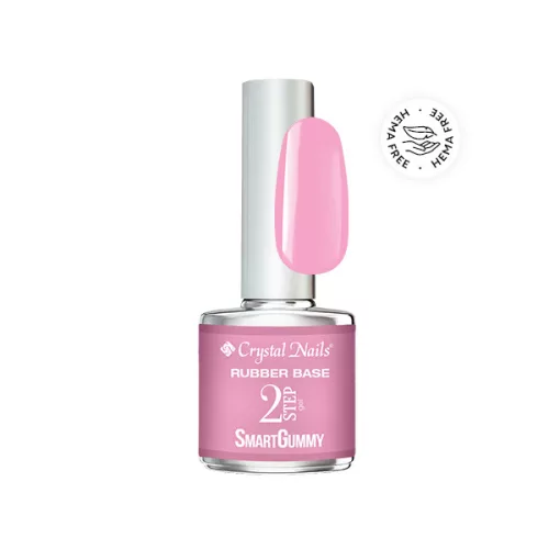 Crystal Nails TPO FREE 2S SmartGummy HEMA Free Rubber base gel - Nr60 Princess Pink 8ml