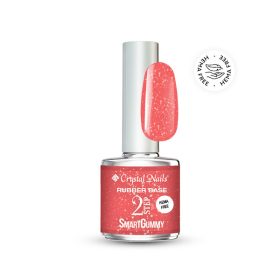   Crystal Nails TPO FREE 2S SmartGummy HEMA Free Rubber base gel - Nr17 Sunshine Flamingo 8ml