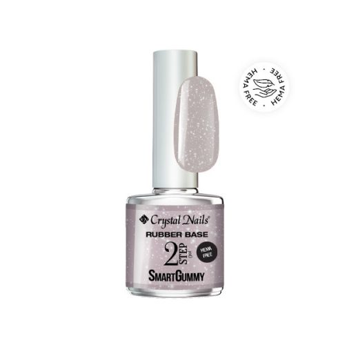  Crystal Nails TPO FREE 2S SmartGummy HEMA Free Rubber base gel - Nr52 Silver Cloud 8ml