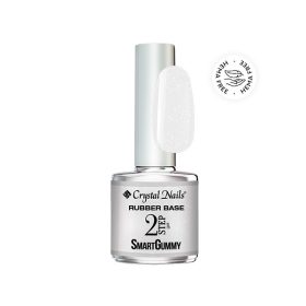   Crystal Nails TPO FREE 2S SmartGummy HEMA Free Rubber base gel - Nr48 Shimmer White 8ml