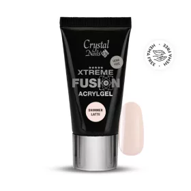   Crystal Nails Xtreme Fusion HEMA Free AcrylGel Shimmer Latte 27ml (30g) TF