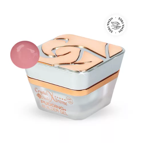Crystal Nails Xtreme Pudding+ COVER PINK építőzselé 15ml TF