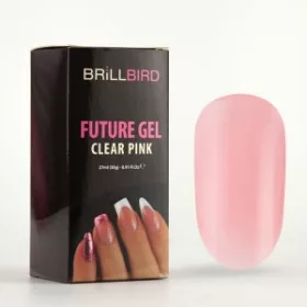   Brillbird Future gel Clear Pink / Polygel Akril Zselé/ 30g TF