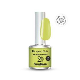   Crystal Nails TPO FREE 2S SmartGummy HEMA Free Rubber base gel - Nr24 Neon Yellow 8ml