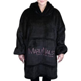 Ajándék MarilyNails Hoodie – Pulóver takaró, fekete