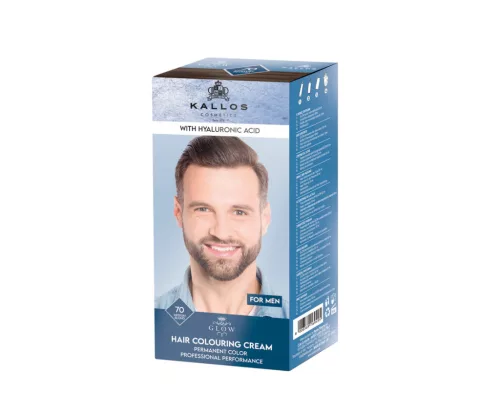 Kallos GLOW Tartós Krémhajfesték - 70 középszőke 60 ml