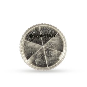 Crystal Nails Metál körömszegecs - Dark Silver