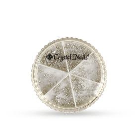 Crystal Nails Metál körömszegecs - Ezüst