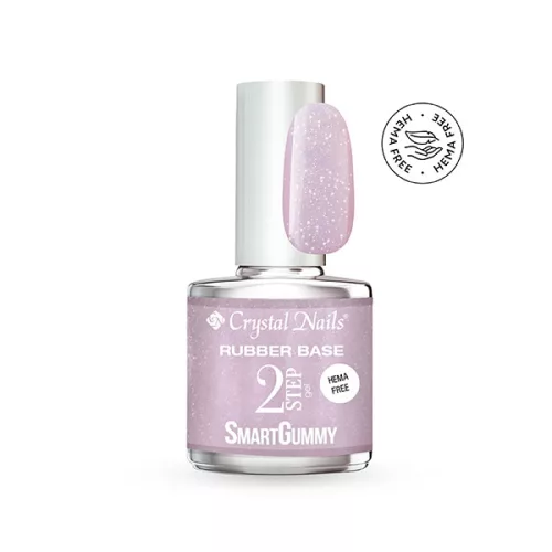 Crystal Nails TPO FREE 2S SmartGummy HEMA Free Rubber base gel - Nr05 Shimmer Candy 13ml