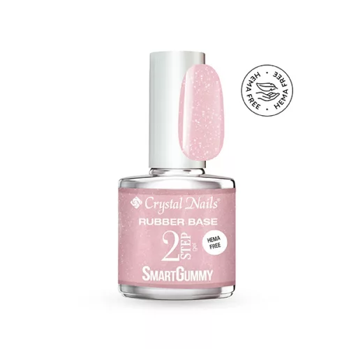 Crystal Nails TPO FREE 2S SmartGummy HEMA Free Rubber base gel - Nr51 Sugar Pink 13ml