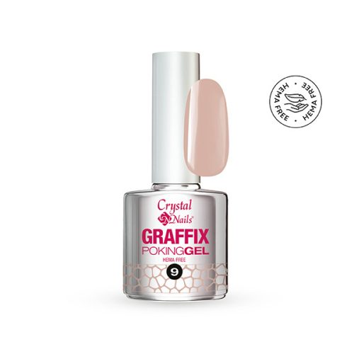  Crystal Nails Graffix Poking Gel - 09 Warm Nude 4ml TF