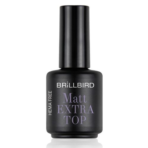Brillbird Matt Extra Top - matt fedőzselé 15ml TF