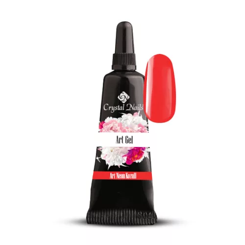 Crystal Nails Art Gel festőzselé - Neon Corall (5ml) TF