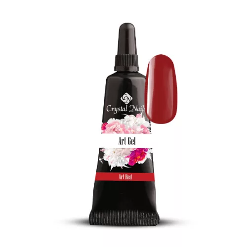 Crystal Nails Art Gel festőzselé - Red (5ml) TF