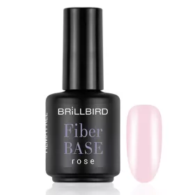   Brillbird Fiber Base Gel rose – üvegszálas alapozózselé 15ml TF