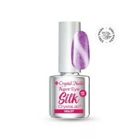   Crystal Nails TPO FREE Tiger Eye Silk HEMA Free CrystaLac - Violet 4ml