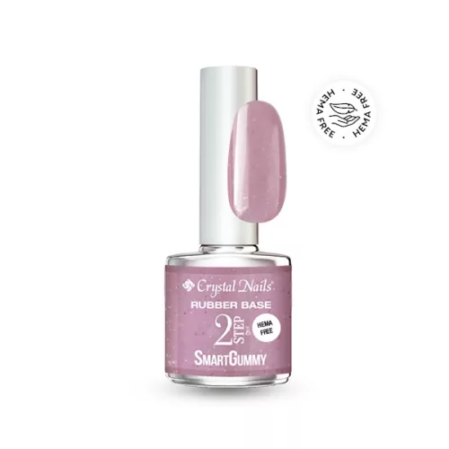 Crystal Nails TPO FREE 2S SmartGummy HEMA Free Rubber base gel - Nr59 Shimmer Lilac 8ml