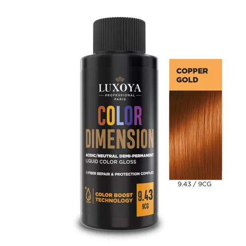 COLOR DIMENSION - Ápoló és ragyogást fokozó hajszínező 9.43/9CG - 60ml