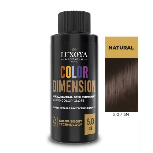 COLOR DIMENSION - Ápoló és ragyogást fokozó hajszínező 5.0/5N - 60ml