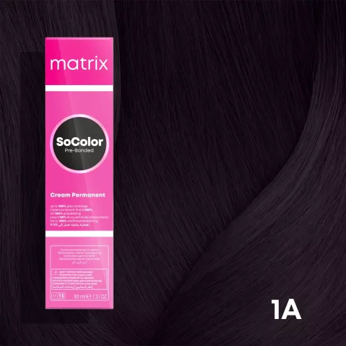 Matrix SoColor hajfesték 1A 90 ml