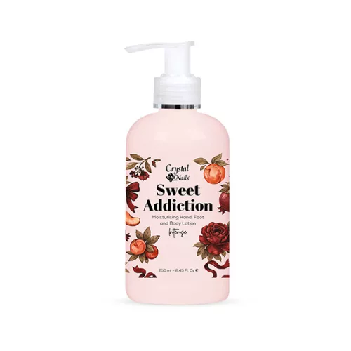 Crystal Nails Moisturising Hand, Foot and Body Lotion - Sweet Addiction - Intense 250ml