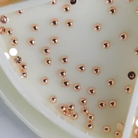   Crystal Nails Metál körömgyöngy utántöltő - félgyöngy - rosegold 1,5mm