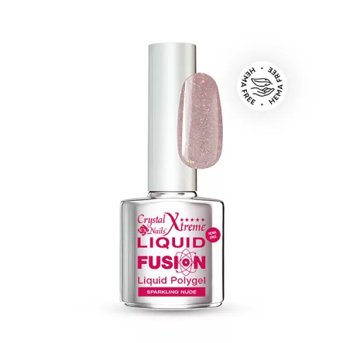 Crystal Nails Liquid Fusion - Sparkling Nude 8ml TF