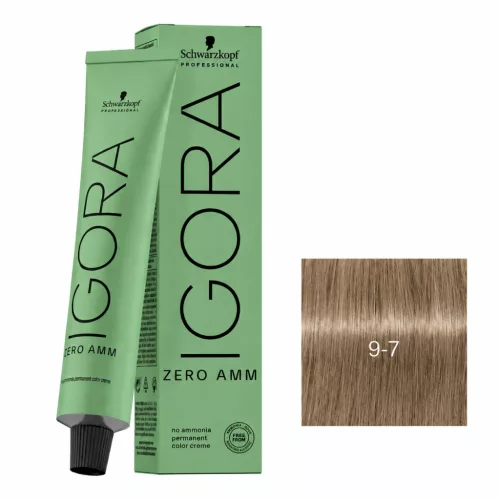 Schwarzkopf Igora Zero Amm ammóniamentes krémhajfesték 60 ml - 9-7
