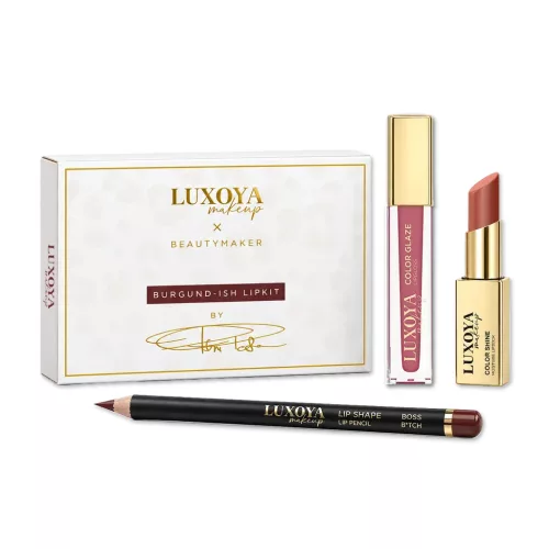 Luxoya x Beauty Maker LipKit | BURGUND-ish