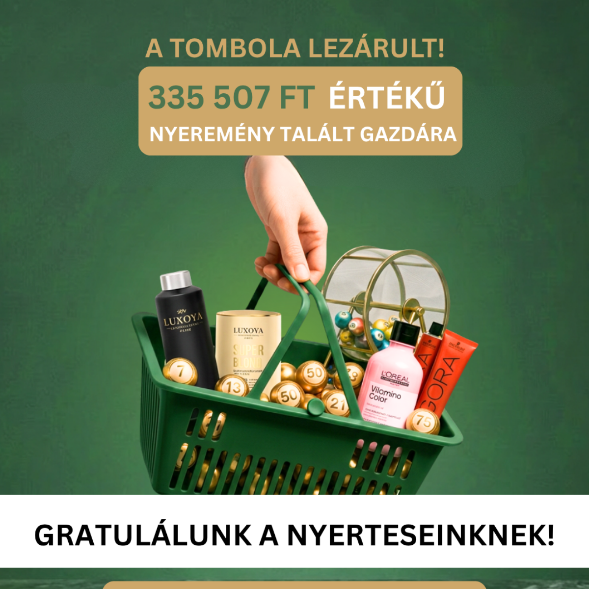 Megvannak a Szépséglabor Tavaszi Tombola nyertesei! 