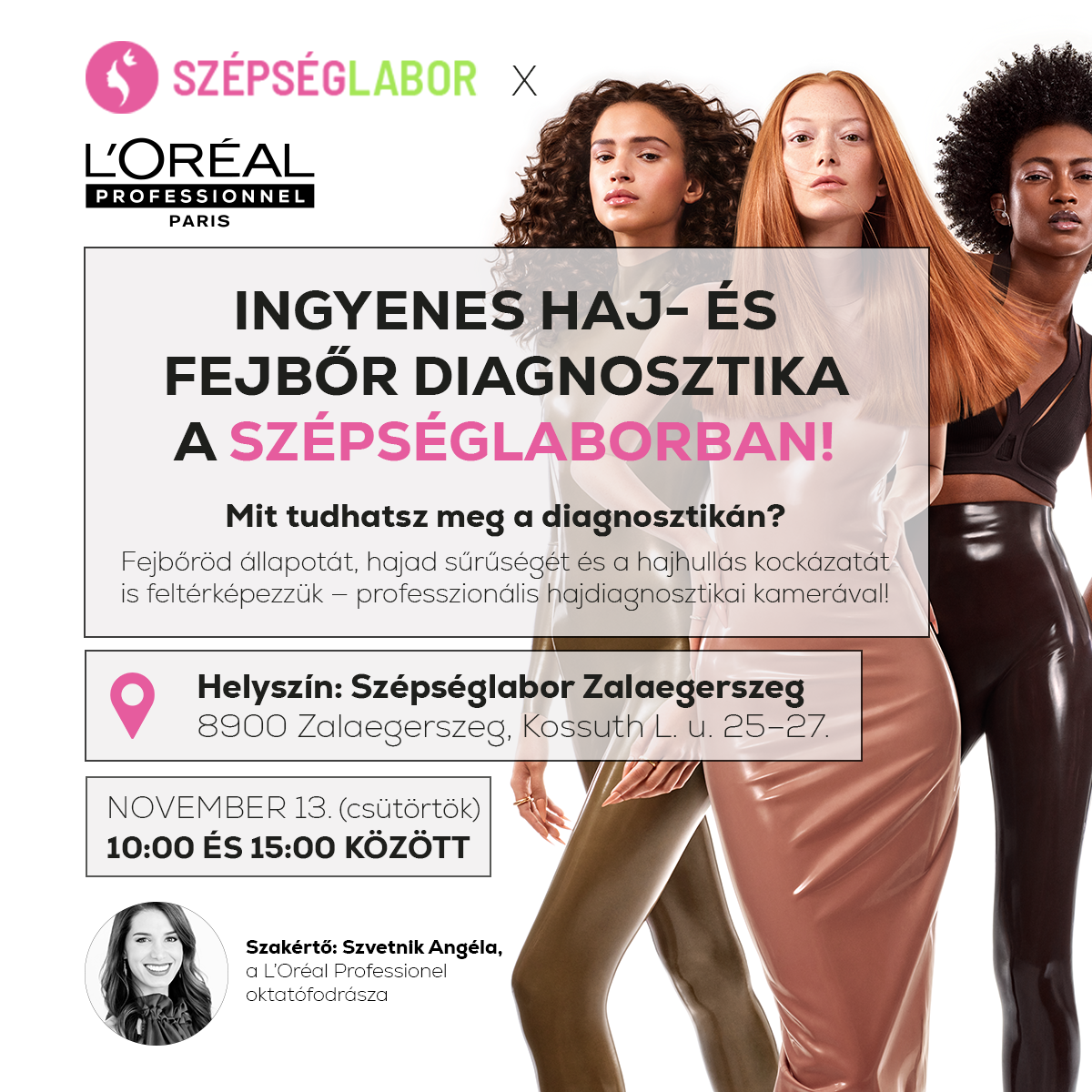 Sopron: Ingyenes L’Oréal Professionnel Hajdiagnosztika 