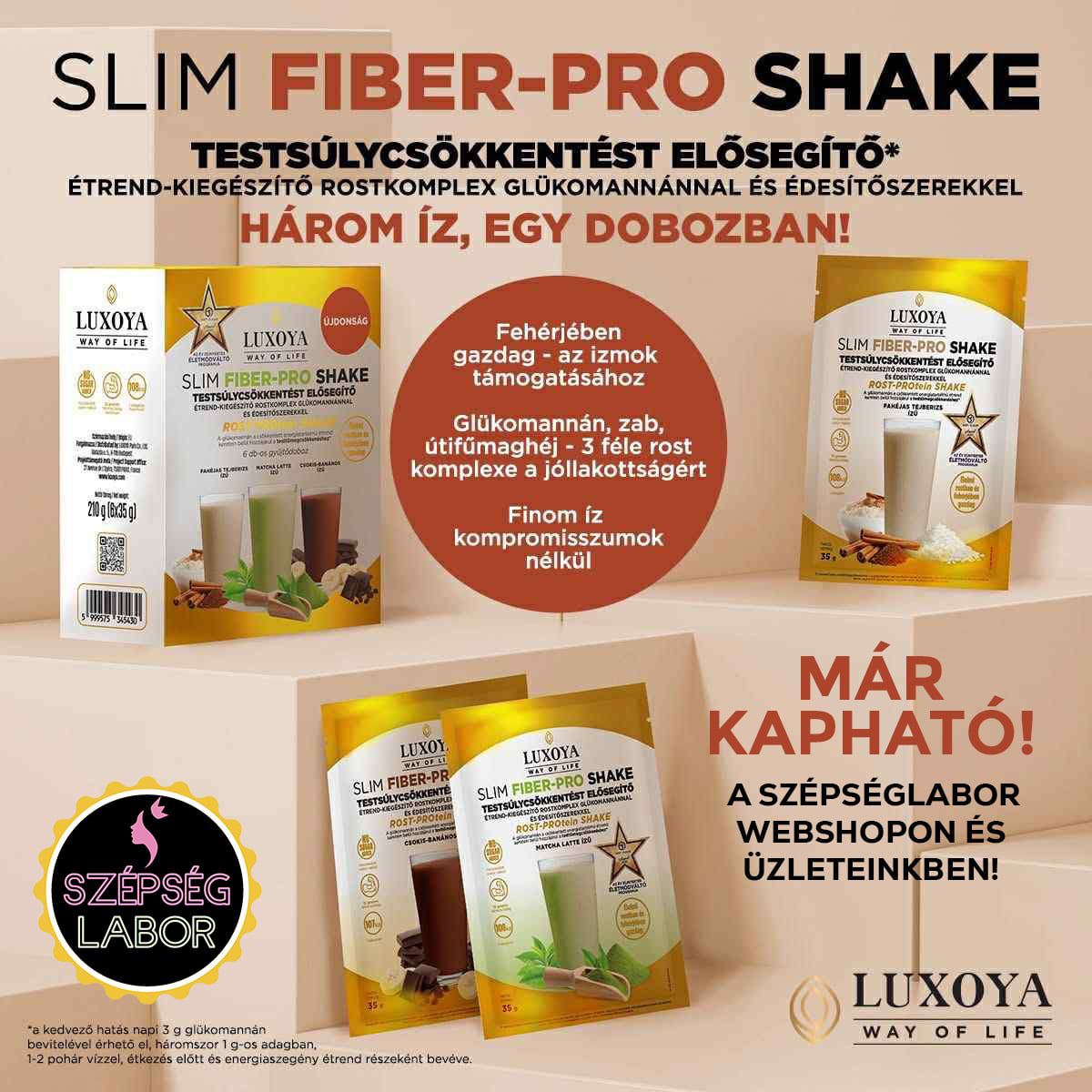 ÚJDONSÁG: LUXOYA SLIM FIBER-PRO SHAKE 