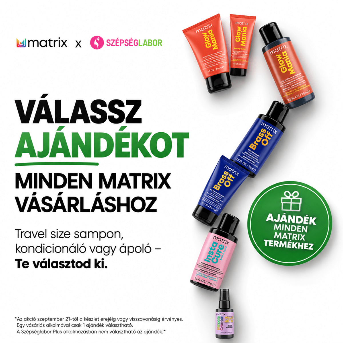 Vásárolj bármilyen Matrix terméket, és válassz ajándékot!