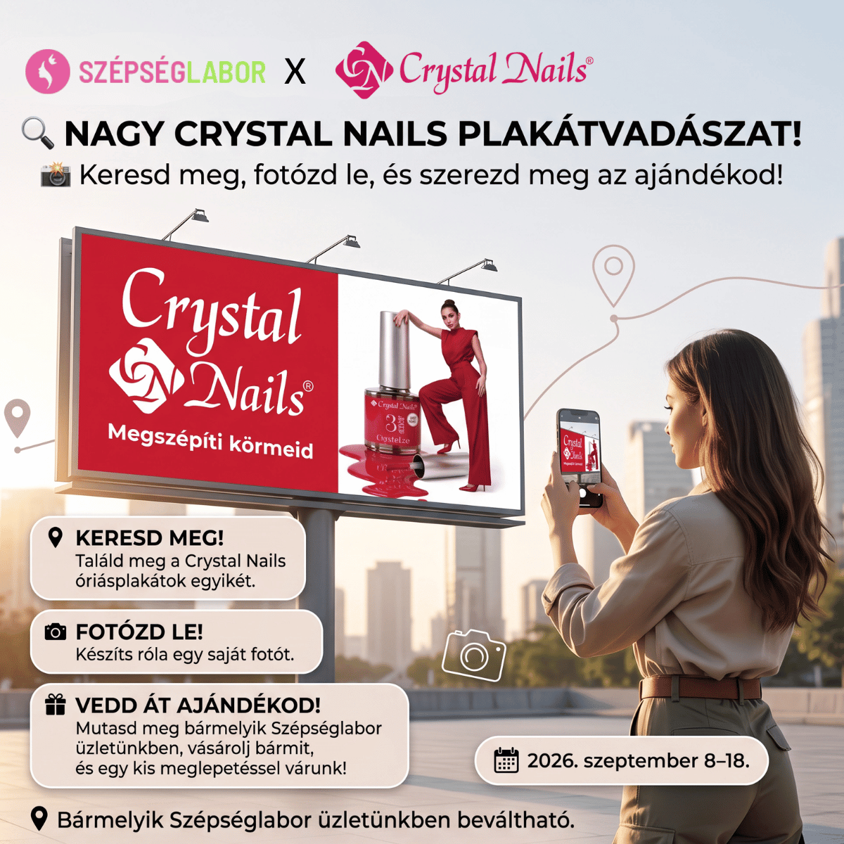 Indul a Nagy Crystal Nails Plakát Vadászat!